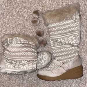 Winter Wedge Boots